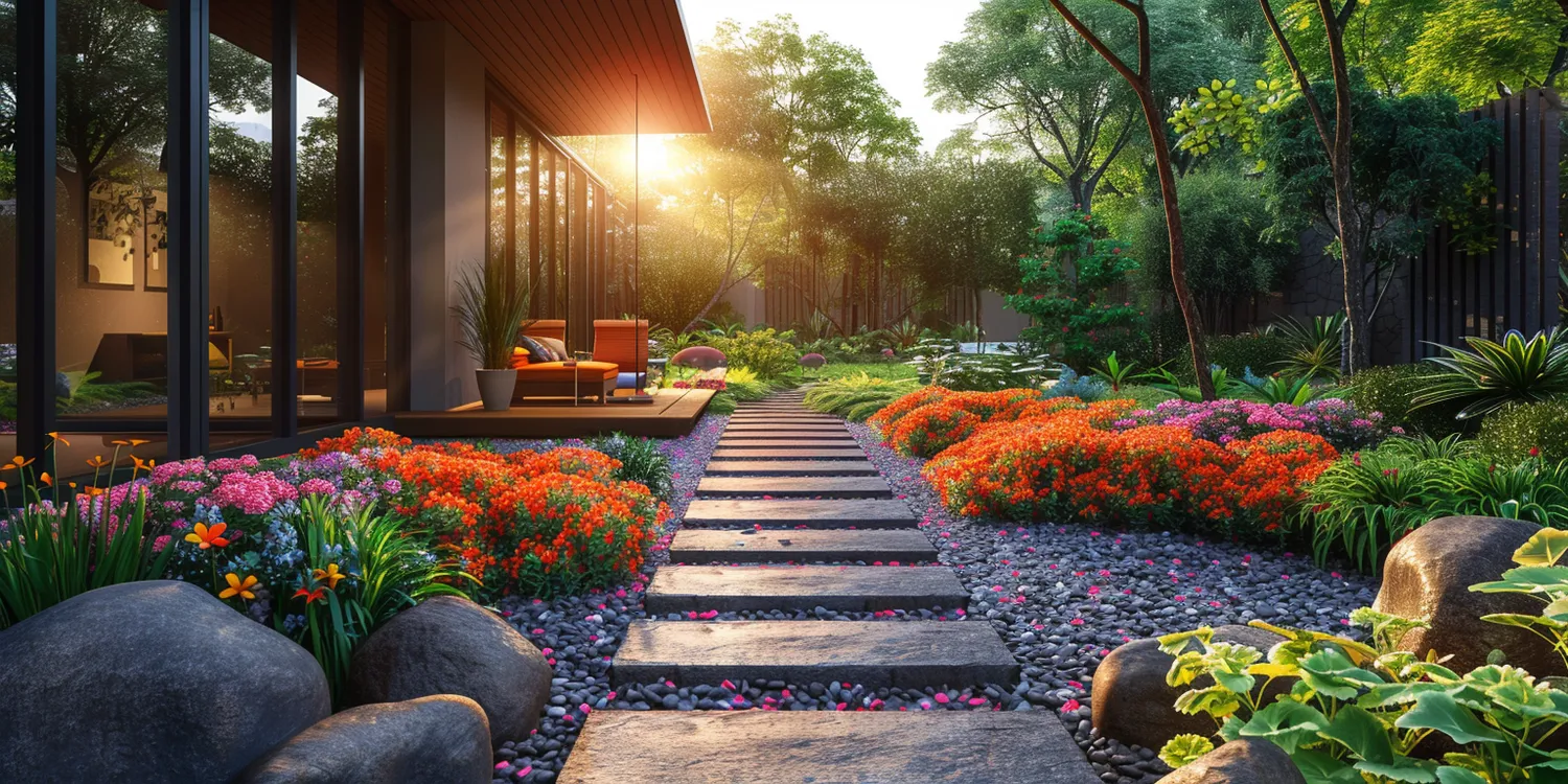 Jak urządzić ogród przed wejściem do domu?